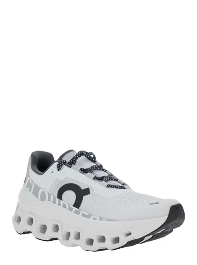 On Cloudmster Mesh Low-top Sneakers In White