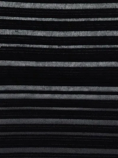 Federica Tosi Abito Midi Viscosa Con Trasparenze Dresses Black In Black