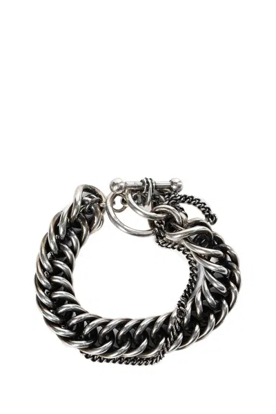 Ann Demeulemeester Hinna Double Chains Bracelet In Multi