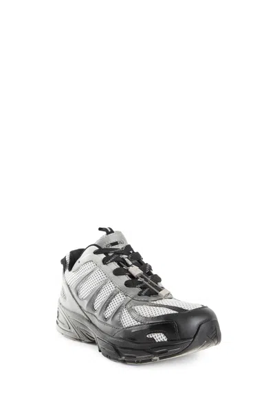44 Label Group Dragger Sneakers In Grey Polyester In Silver