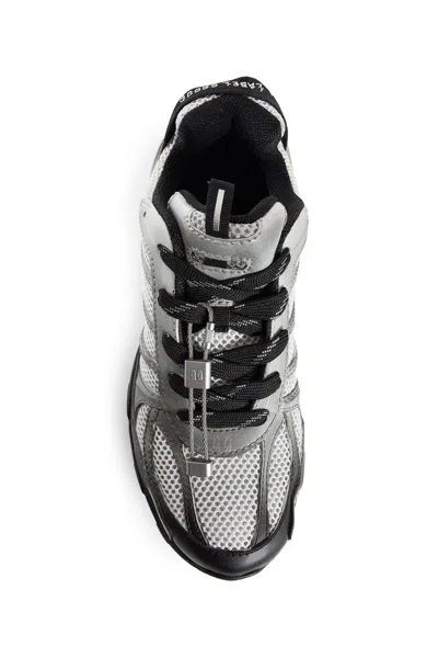 44 Label Group Dragger Sneakers In Grey Polyester In Silver