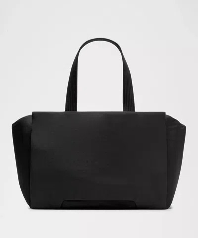 lululemon Tote Bag Triple Compartment 18L - Black/Graphite Grey/Silver, One Size