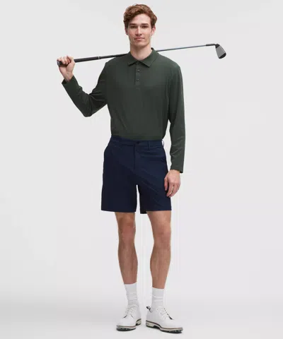 Lululemon Relaxed-fit Long-sleeve Golf Polo Shirt