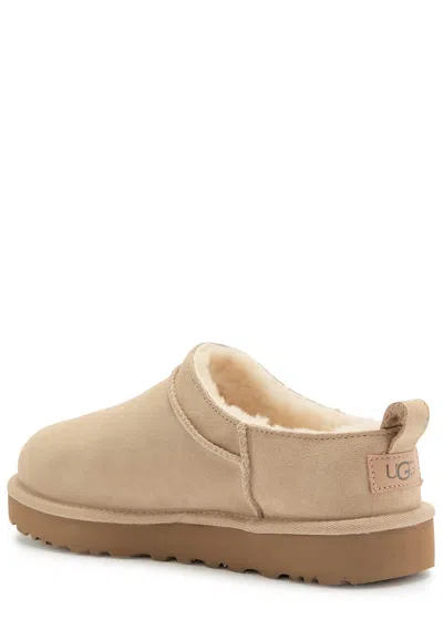 Ugg Mules " Classic Micro" In Neutral