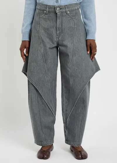 Jw Anderson "sculptural" Jeans In Gray