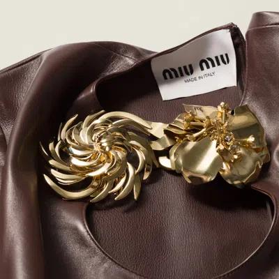 Miu Miu Spilla Miu Tourbillon In Gold