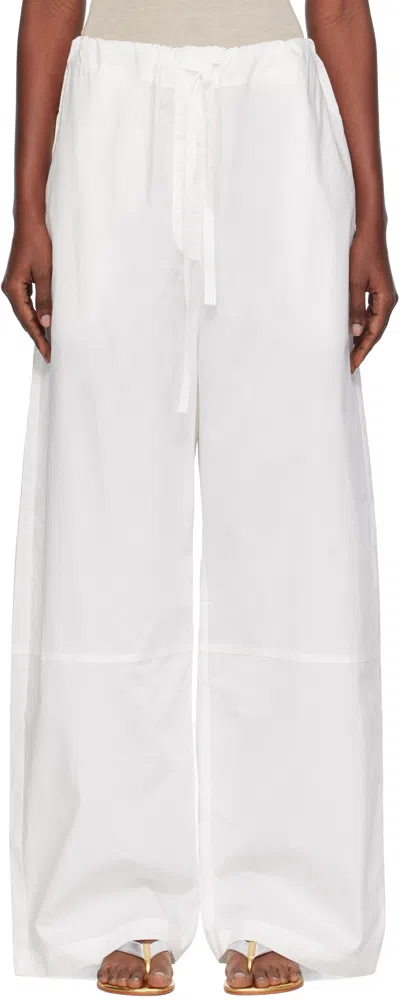 Paris Georgia Uma Drawstring Trousers In White
