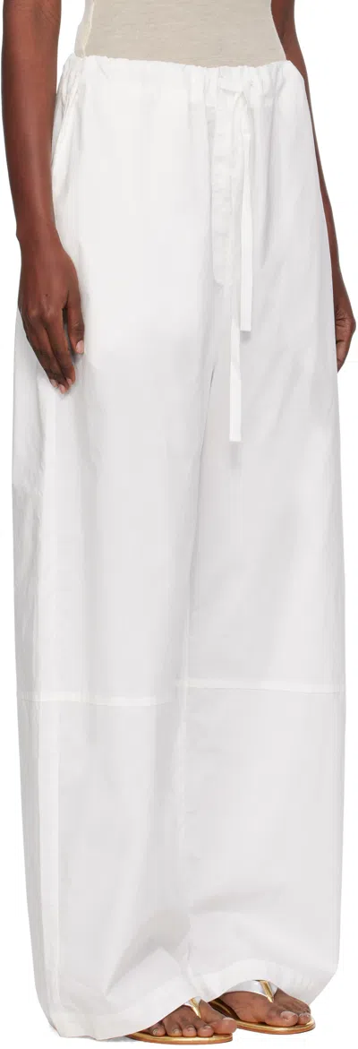 Paris Georgia Uma Drawstring Trousers In White