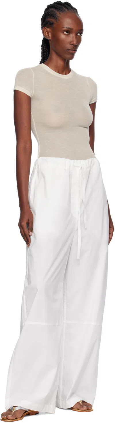 Paris Georgia Uma Drawstring Trousers In White
