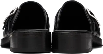 Our Legacy Camion Leather Mule With Buckle In Black
