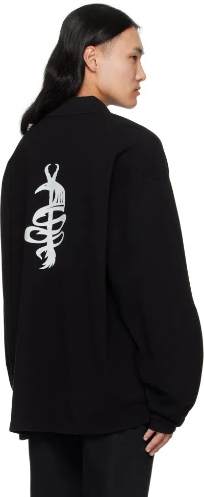 032c Black Speed Devil Polo In Black