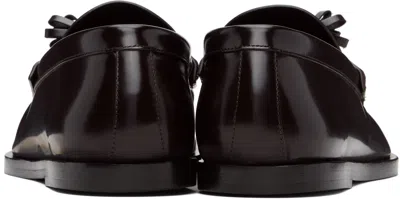 The Row Leather Loafers In Black