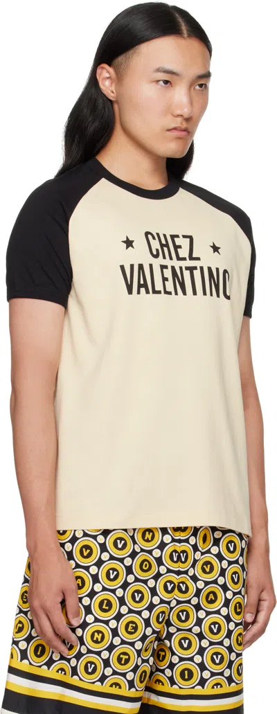 Valentino Men's T-shirt Chez In Neutral