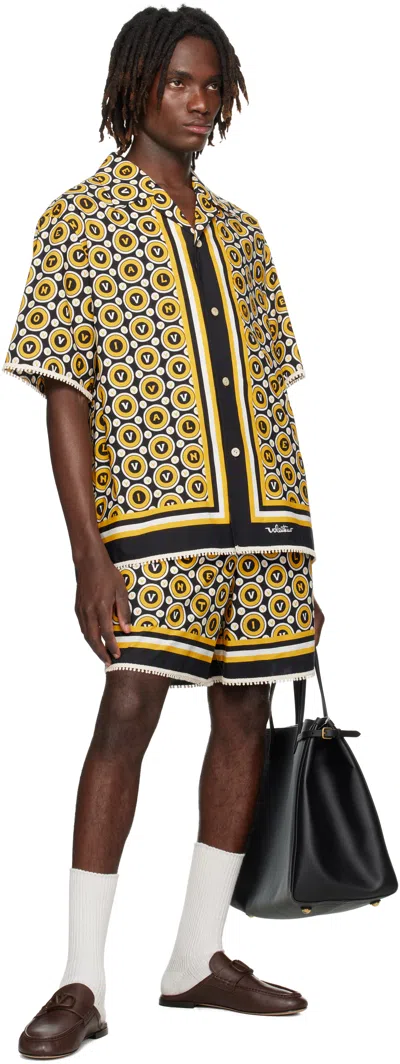 Valentino Bowling Shirt With Bulles Royales Print In Multi