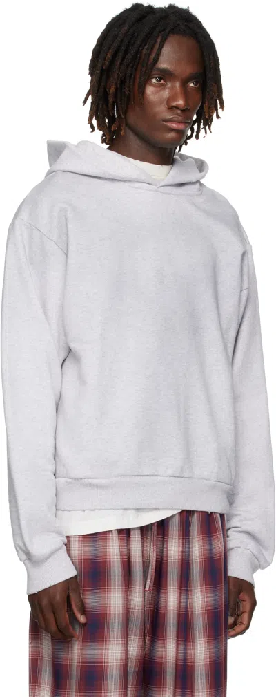 Acne Studios Melange Hoodie Logo Ci0159co R 92h In White