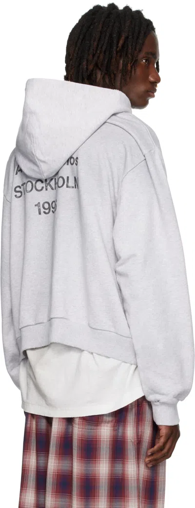 Acne Studios Melange Hoodie Logo Ci0159co R 92h In White