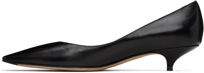 The Row Liisa Distressed Kitten-heel Pumps In Black