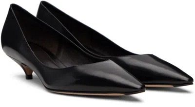 The Row Liisa Distressed Kitten-heel Pumps In Black