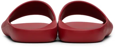 The Row Red Ama Pool Slides In Red