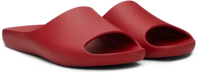 The Row Red Ama Pool Slides In Red