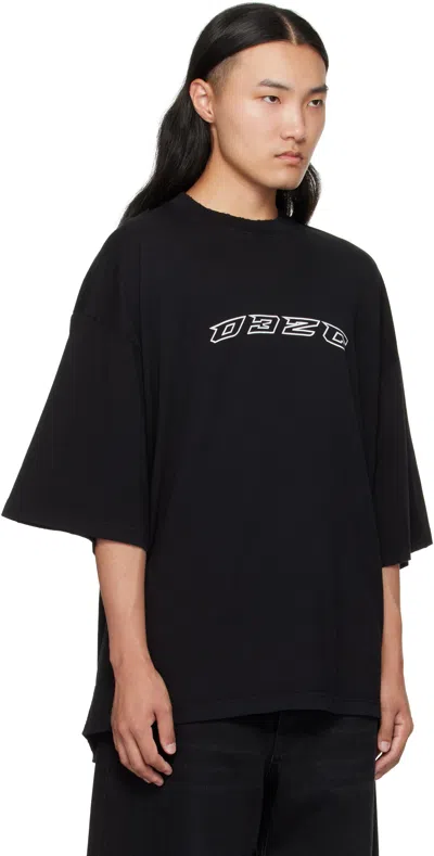 032c Black Hansel And Gretel Oversized T-shirt In Black