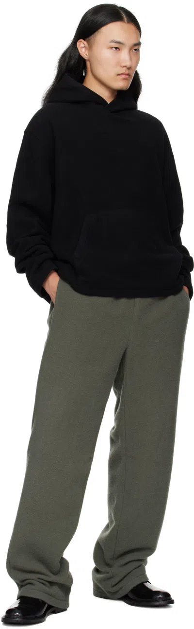 Rier Hooded Fleece Sweatshirt In Black