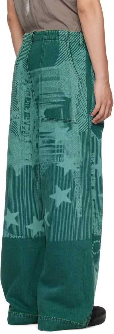 Gerrit Jacob Blue Overdyed Jeans In Multi