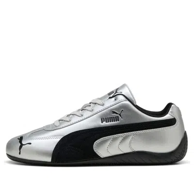 Puma Silver Speedcat Metallic Sneakers In Gray