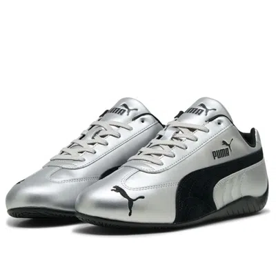 Puma Silver Speedcat Metallic Sneakers In Gray