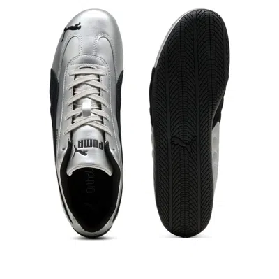 Puma Silver Speedcat Metallic Sneakers In Gray