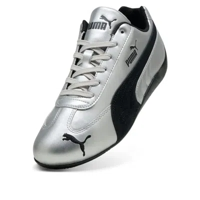 Puma Silver Speedcat Metallic Sneakers In Gray