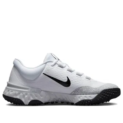 Nike Alpha Huarache Elite 4 Tf Lace-up Sneakers In Gray