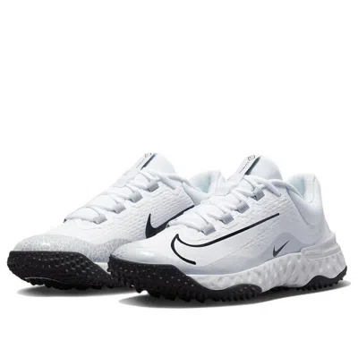 Nike Alpha Huarache Elite 4 Tf Lace-up Sneakers In Gray