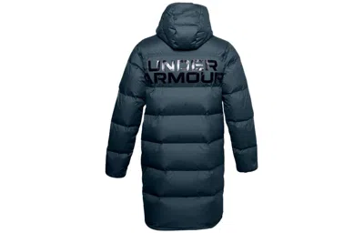 Under Armour Sportstyle Graphic Bench Down Jacket 'navy' In Blue
