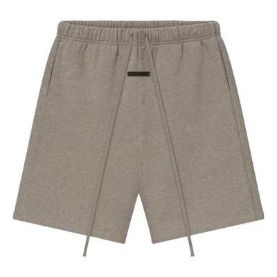 Essentials Fear Of God  Relaxed Fleece Sweatshorts With Piping 'homestead Heather' In Gray