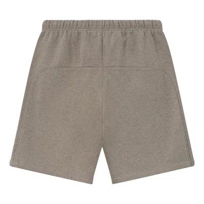 Essentials Fear Of God  Relaxed Fleece Sweatshorts With Piping 'homestead Heather' In Gray
