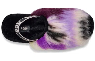 Ugg (wmns)  Fluff Yeah Slide Tie Dye 'black White Purple'