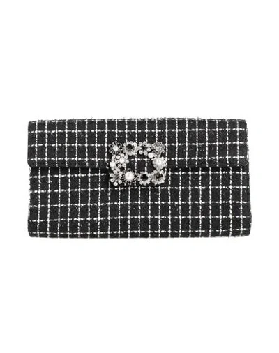 Roger Vivier Woman Handbag Black Size - Textile Fibers In Black