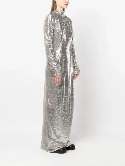 Givenchy Open-back Sequin Gown In Metallic
