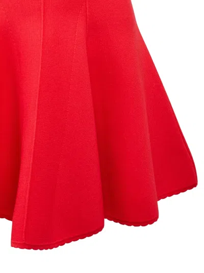 Fleur Du Mal Knitted Dress In Red