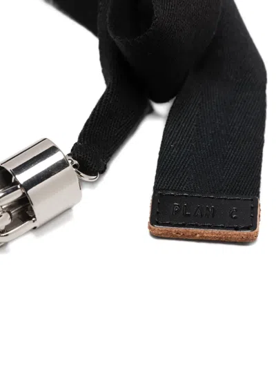 Plan C Ribbon-bow Chain Necklace In Black