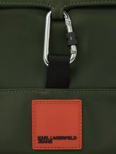Karl Lagerfeld Jeans Canyon Crossbody Bag In Green