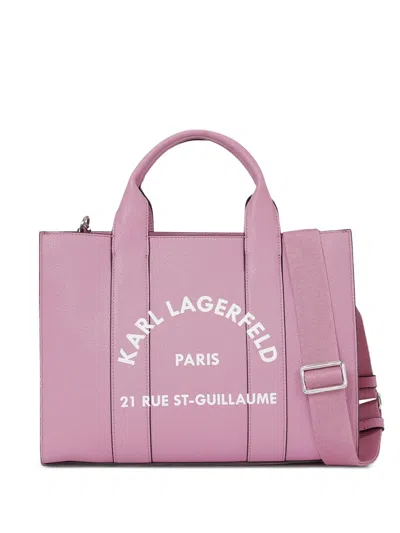 Karl Lagerfeld Rue St.guillaume Tote Bag In Pink