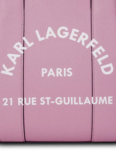 Karl Lagerfeld Rue St.guillaume Tote Bag In Pink