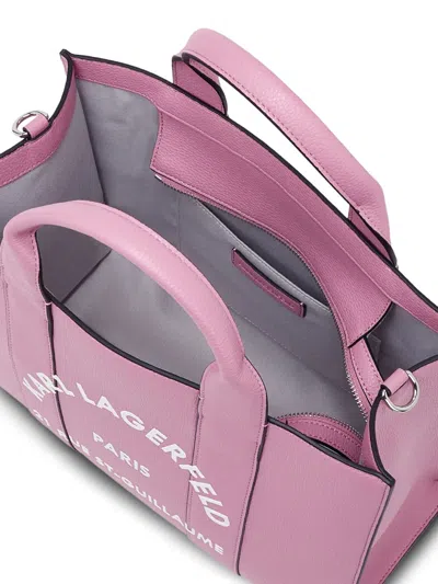 Karl Lagerfeld Rue St.guillaume Tote Bag In Pink