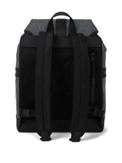 Karl Lagerfeld Monogram Weatherproof Backpack In Gray