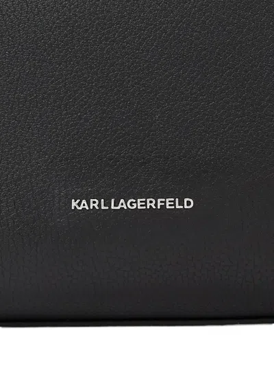 Karl Lagerfeld Black Rocky Marais Small Tote In Black