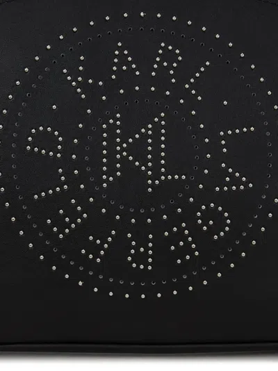 Karl Lagerfeld Small K/circle Studs Tote Bag In Black
