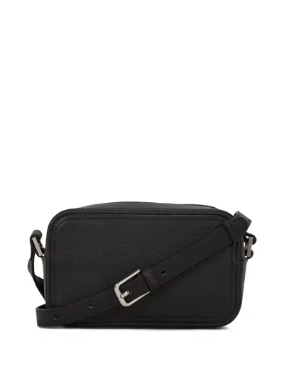 Karl Lagerfeld Jeans Buckle-detail Crossbody Bag In Black