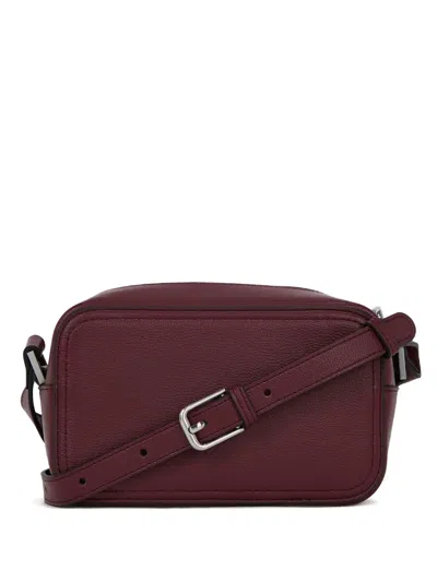 Karl Lagerfeld Jeans Small Buckle-detail Cross Body Bag In Red